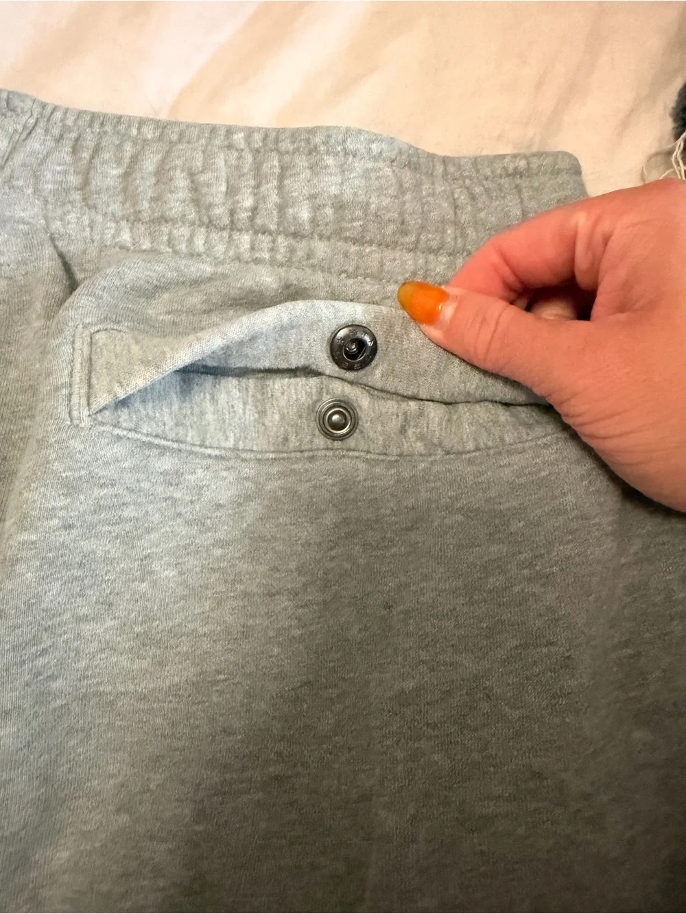 Nike Gray Fleece Straight Leg Sweatpants
